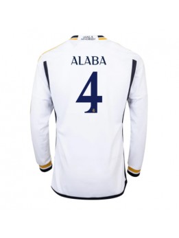Real Madrid David Alaba #4 Replika Hemmakläder 2023-24 Långärmad